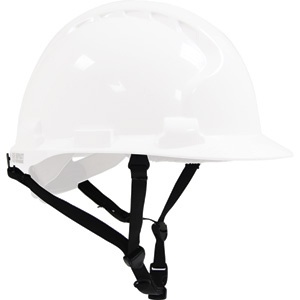 Black One Size Generic Hard Hat Chin Strap 4-Point Adjustment Cup for Helmet