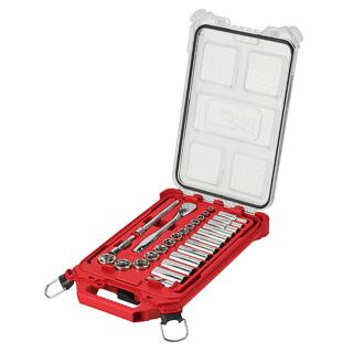 Milwaukee Ratchet and Socket Set with PACKOUT