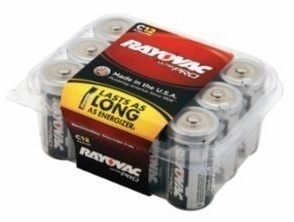Rayovac Ultra Pro C Alkaline Batteries (12 Pack)