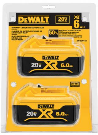 DeWALT 20V MAX 6.0 Ah Lithium-Ion Battery - 2 Pack
