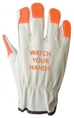 Ironwear 'Watch Your Hands' Buffalo Grain Leather Driver Gloves