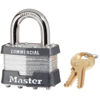 Master Lock 1-3/4 Inch (44mm) Laminated Steel Pin Tumbler Padlock (Keyed Alike)