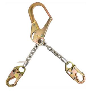 French Creek Rebar Chain Two Foot Position Assembly with Snap Hook and 2.5 Inch Rebar Hook