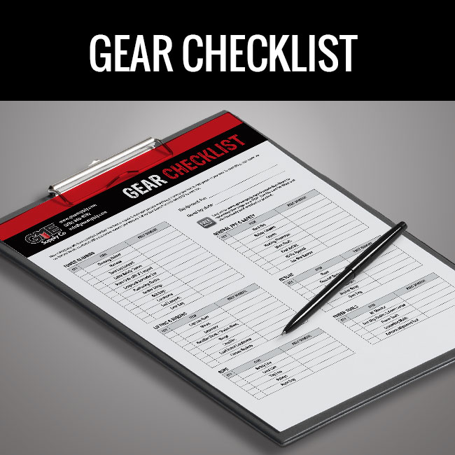 Gear Checklist by GME Supply