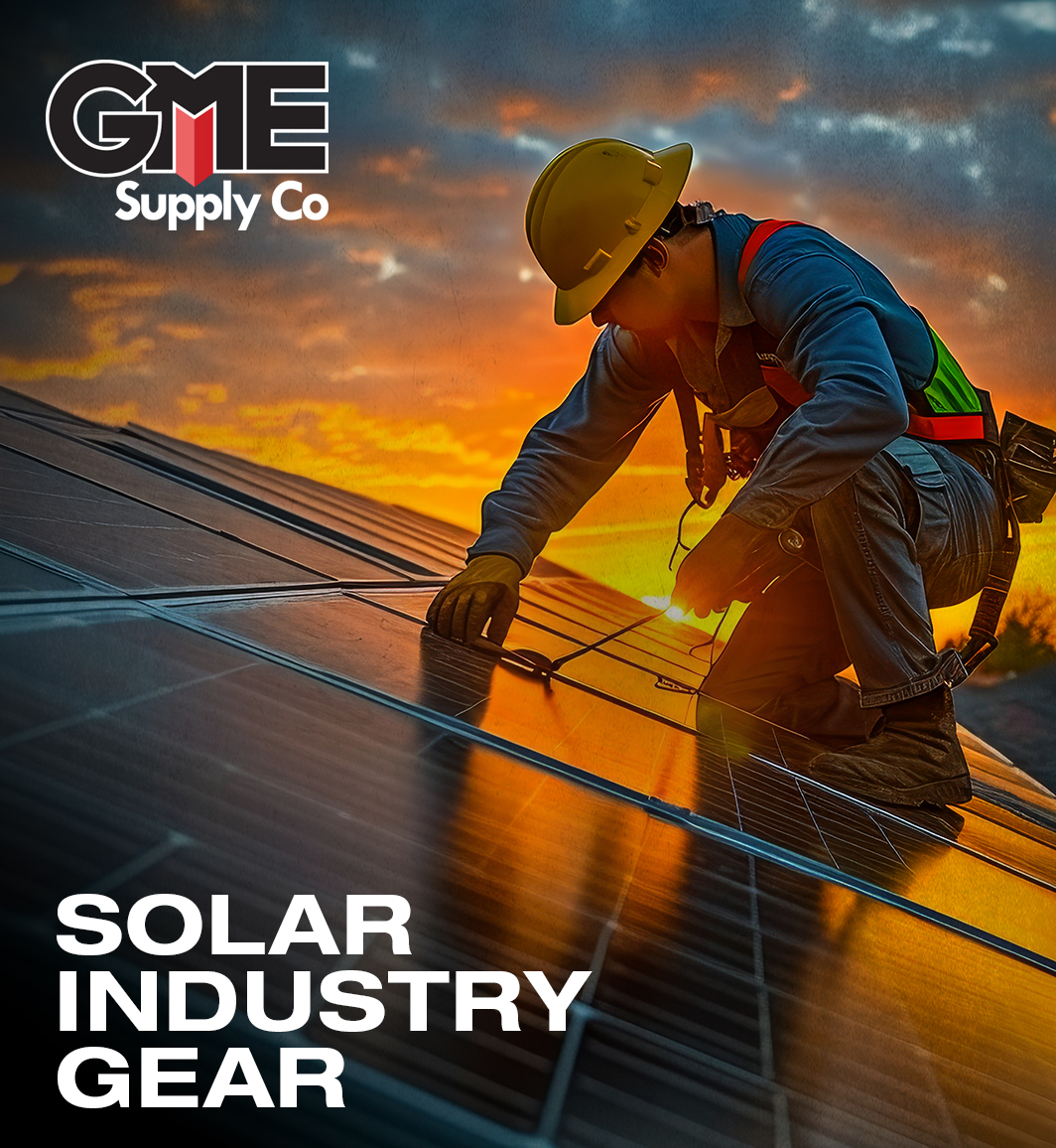 Solar industry gear and equipment at GME