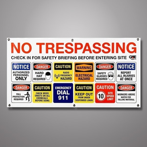 Job Site Safety Banners from GME Supply