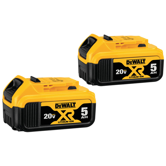 DeWALT 20V Max 5.0AH XR Battery (2 Pack) from GME Supply