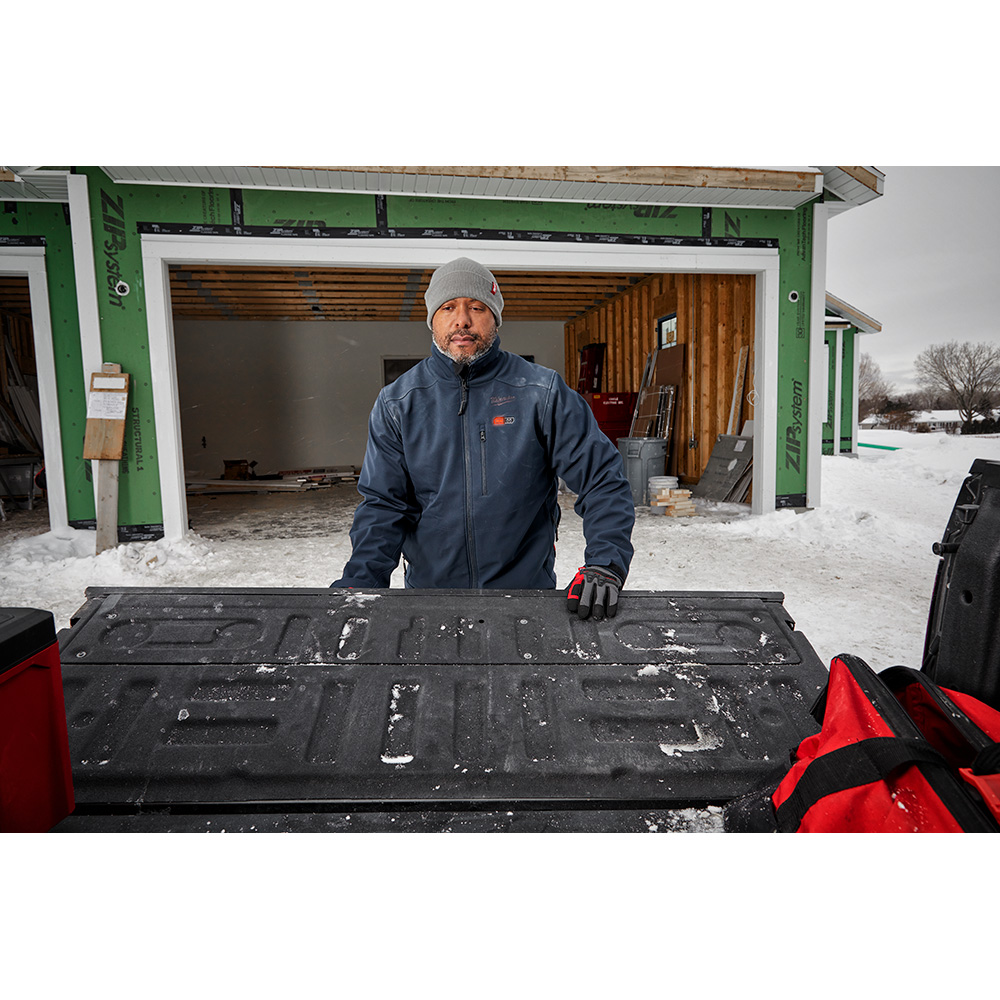 Milwaukee M12 Navy Blue Heated TOUGHSHELL Jacket Kit from GME Supply