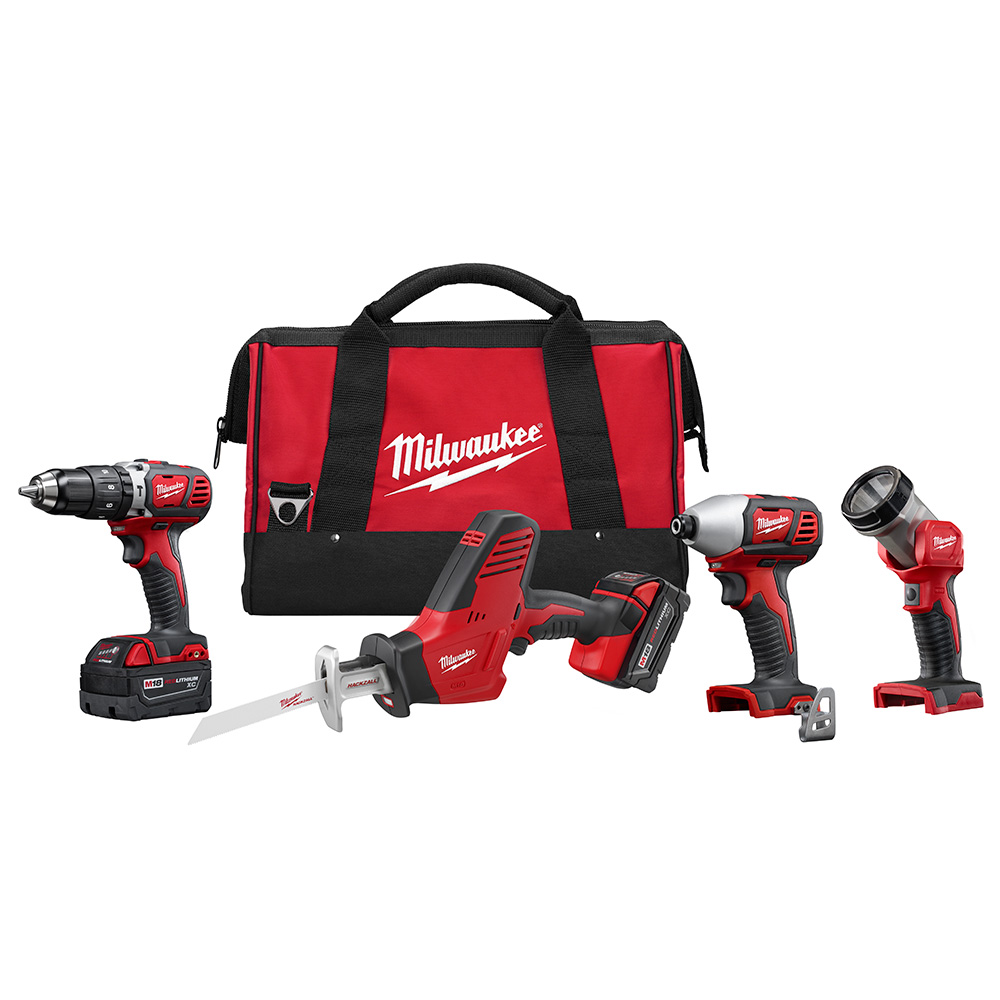 Milwaukee M18 4 Tool Combo Kit from GME Supply