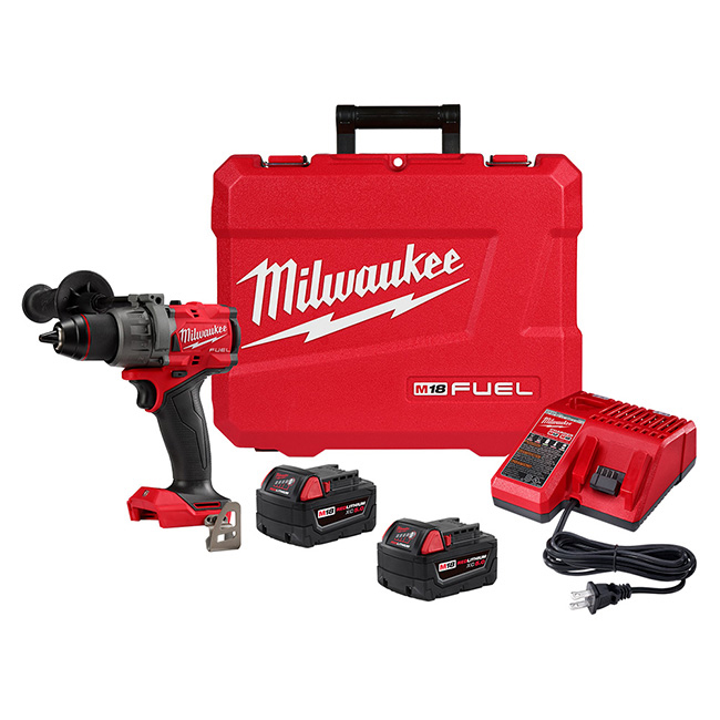 Milwaukee M18 FUEL 1/2 Inch Hammer Drill Driver Kit from GME Supply