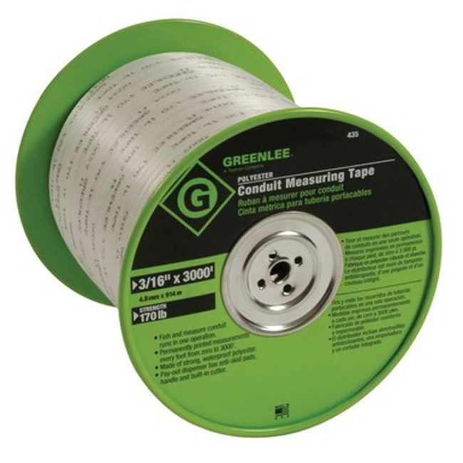 Greenlee 3/16 Inch Poly Measuring Tape from GME Supply