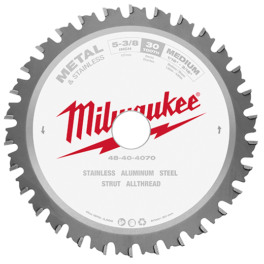 Milwaukee Circular Saw Metal Cutting Blade - 5-3/8 Inch from GME Supply