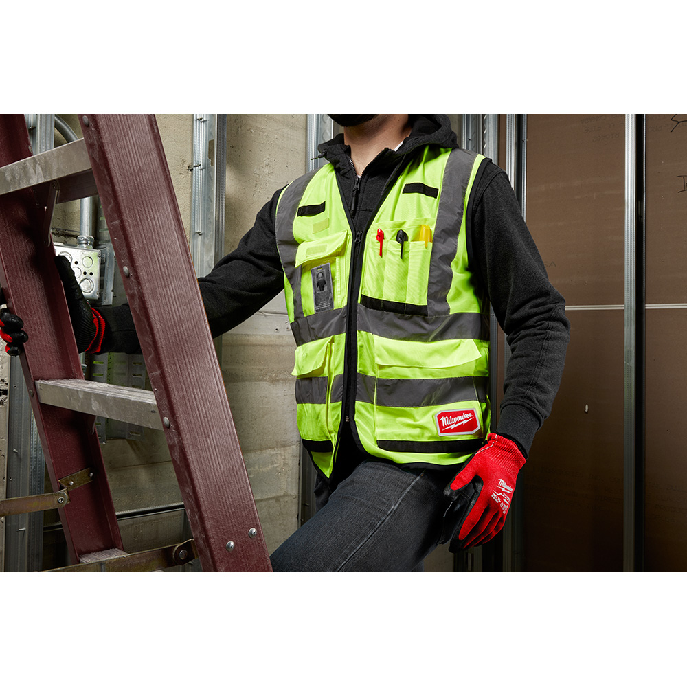 Milwaukee Class 2 High Visibility Orange Performance Safety Vest from GME Supply