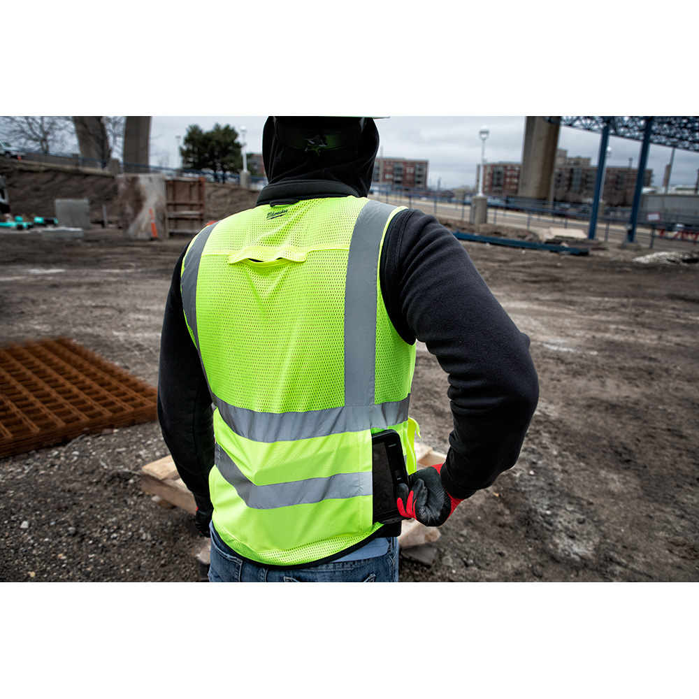 Milwaukee Class 2 High Visibility Orange Performance Safety Vest from GME Supply