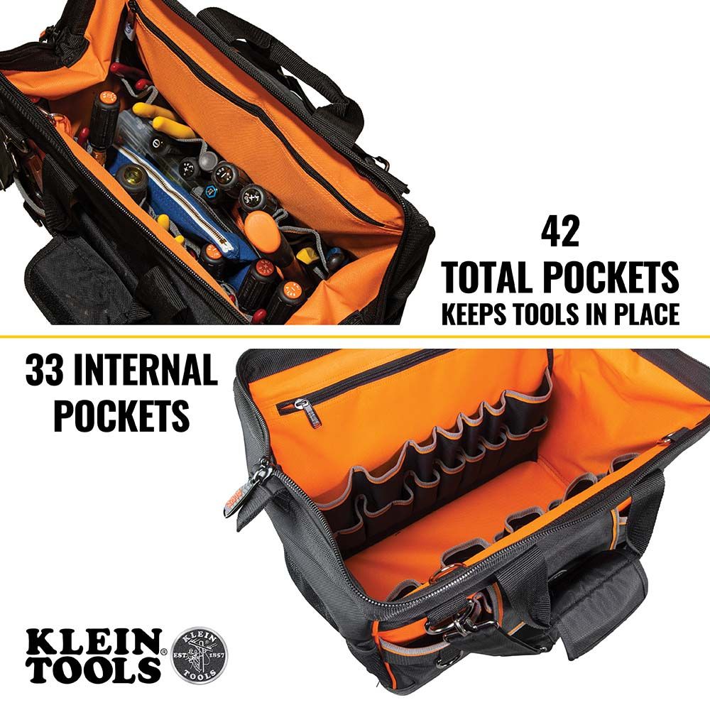 Klein Tools Tradesman Pro Wide-Open Tool Bag from GME Supply