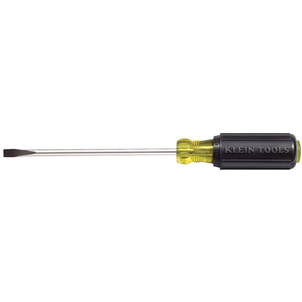 Klein Tools 1/4 Inch Cabinet Tip Screwdriver with 4 Inch Round Shank from GME Supply