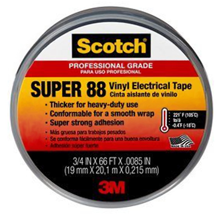 3M Scotch Super 88 Vinyl Electrical Tape from GME Supply