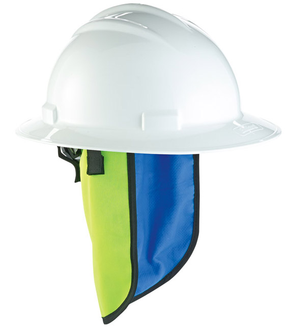 Ergodyne 6670CT Chill-Its Evaporative Hard Hat Neck Shade with Cooling Towel from GME Supply