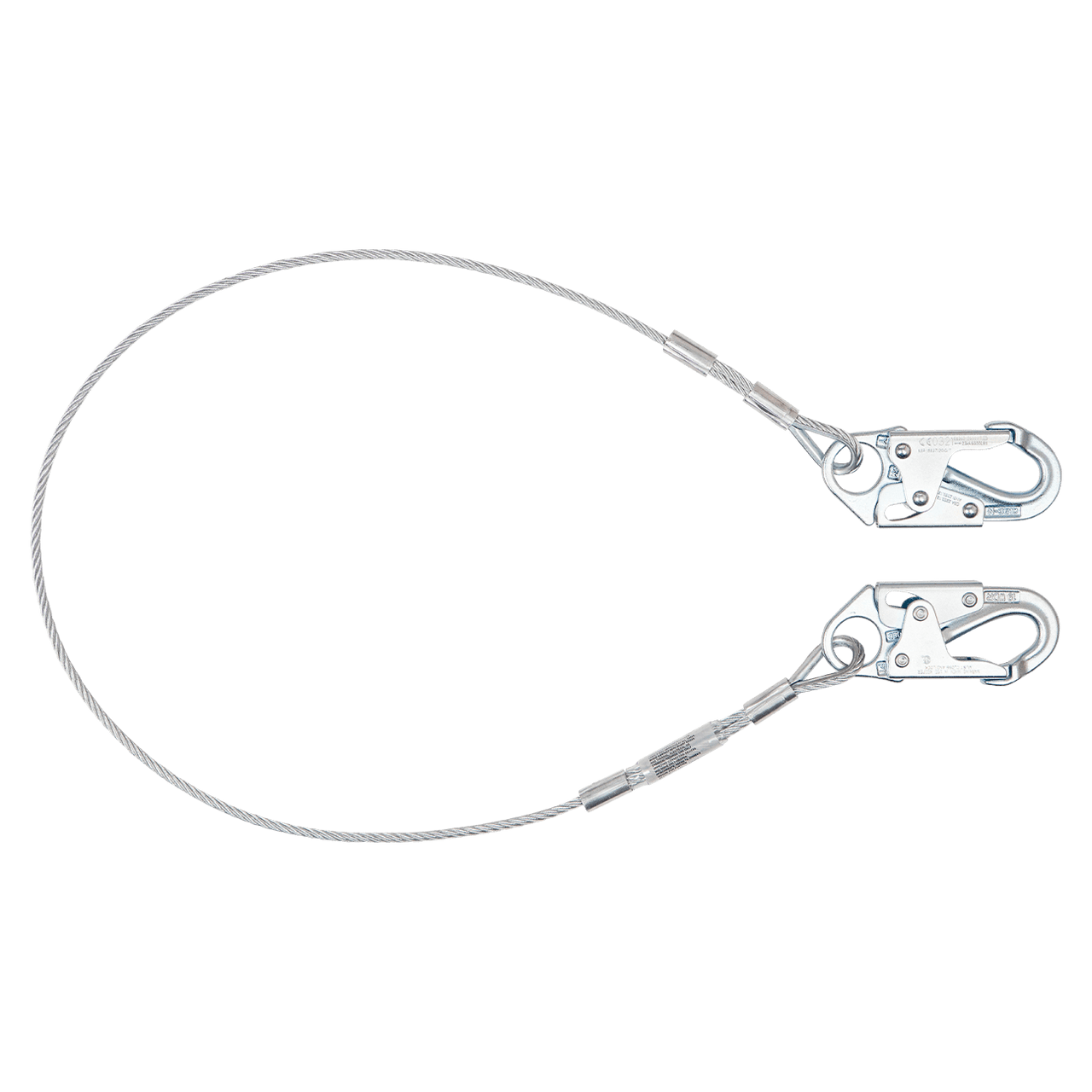 FallTech Fixed-Length Cable Restraint Lanyard with Steel Snap Hooks from GME Supply