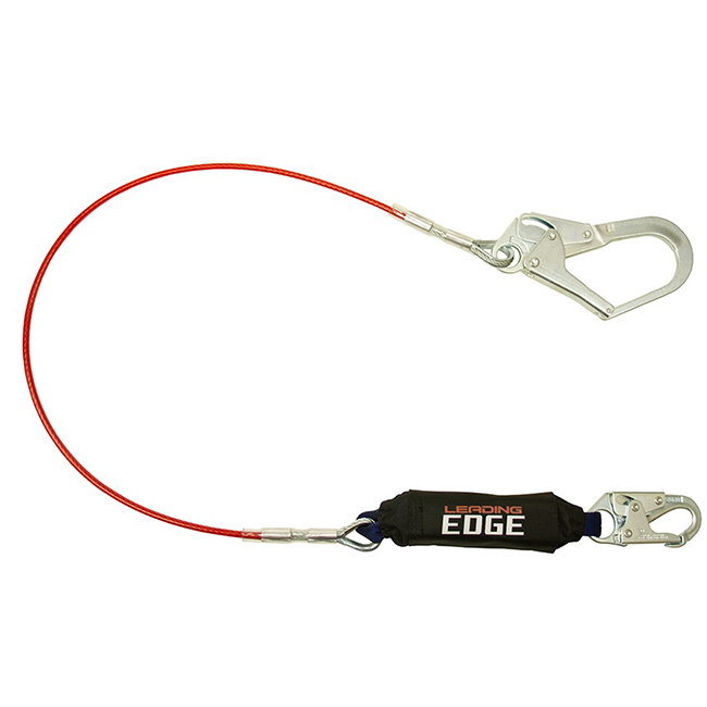 FallTech 8354LE3 Leading Edge Restraint Lanyard with Snap Hook and Rebar Hook from GME Supply