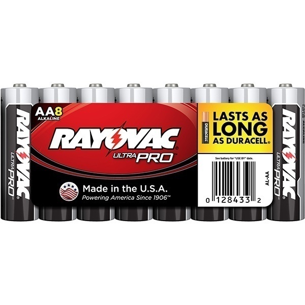Rayovac Alkaline AA Batteries - 8 Pack from GME Supply