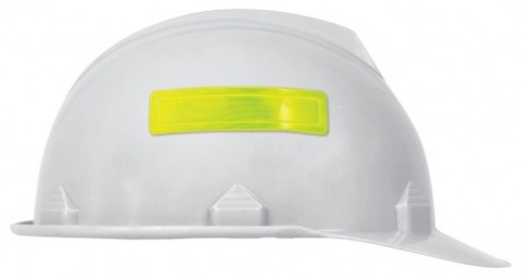 Accuform Retro-Reflective Hard Hat Stickers (16 Pack) - Fluorescent Lime Green from GME Supply