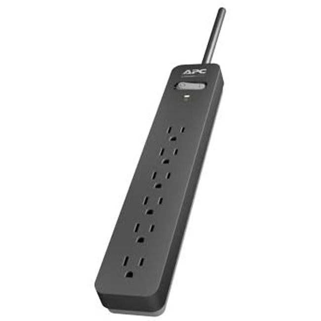 APC 6-Outlet Surge Protector Power Strip from GME Supply