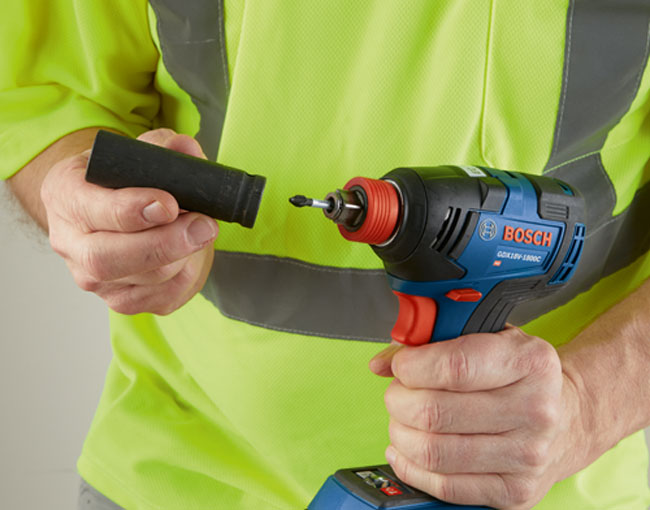 Bosch 18V EC Brushless Connected-Ready Freak 1/4 Inch and 1/2 Inch Two-In-One Bit/Socket Impact Driver Kit | GDX18V-1800CB15 from GME Supply