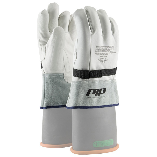 PIP Top Grain Gauntlet Cuff Goatskin Leather Protector for Class 3-4 Novax Gloves from GME Supply
