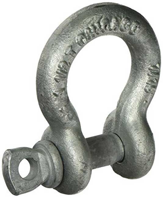 Chicago Hardware 1/4 Inch Screw Pin, Shackle from GME Supply