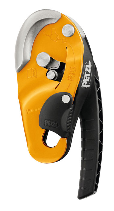 Petzl RIG Yellow Self-Braking Descender from GME Supply