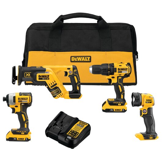 DeWALT 20V MAX Brushless Cordless 4 Tool Combo Kit from GME Supply