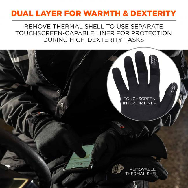 Ergodyne ProFlex 825WP Thermal Waterproof Winter Work Gloves from GME Supply
