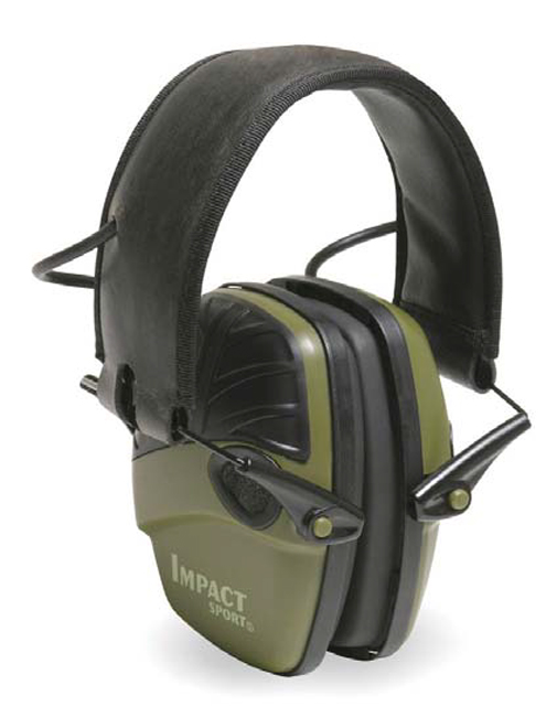 Honeywell Sport Hunter Green Over-the-Head Electronic Earmuffs | R-01526 from GME Supply