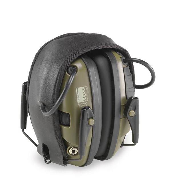 Honeywell Sport Hunter Green Over-the-Head Electronic Earmuffs | R-01526 from GME Supply