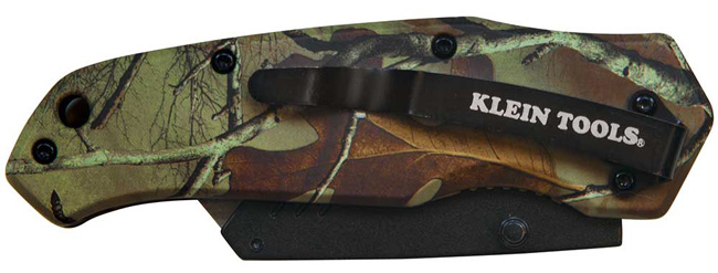 Klein Tools 44135 Camo Assisted-Open Folding Utility Knife from GME Supply