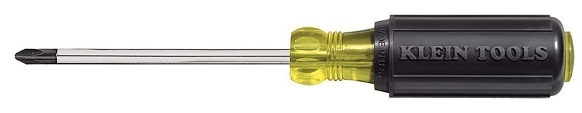Klein Tools #2 Phillips Screwdriver with 4 Inch Round Shank from GME Supply