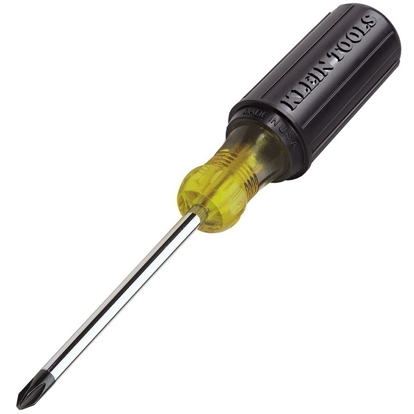 Klein Tools #2 Phillips Screwdriver with 4 Inch Round Shank from GME Supply