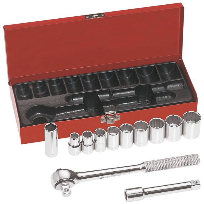 65510 12-Piece 1/2-Inch Drive Socket Wrench Set from GME Supply