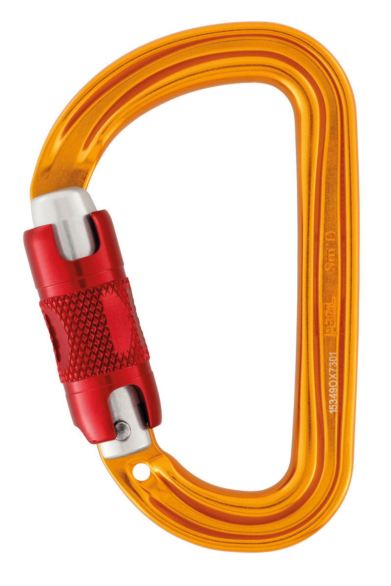 Petzl Sm'd Twist-Lock Carabiner M39A RL - Yellow from GME Supply