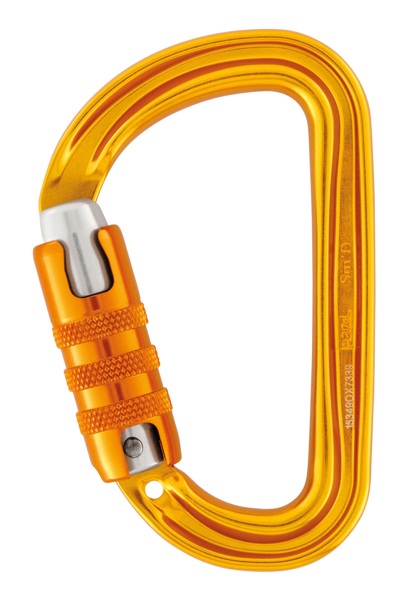 Petzl Sm'd Triact-Lock Carabiner M39A SL - Yellow from GME Supply