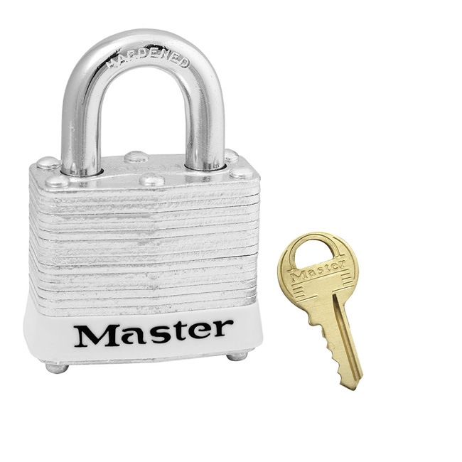 Master Lock 3 White from GME Supply