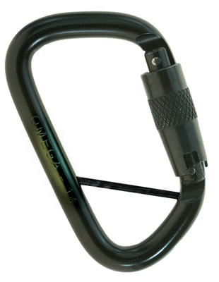 Omega Pacific 7/16 Modified D Steel Quik-Lok Carabiner - Captive-Eye from GME Supply