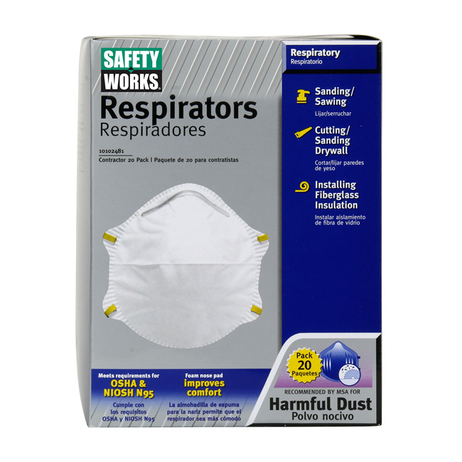 PIP Safety Works N95 Harmful Dust Disposable Respirator | 10102481 from GME Supply