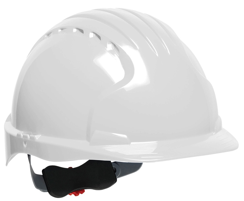 JSP EV6151 Evolution Deluxe Standard Brim Safety Helmet - Non-Vented - White from GME Supply