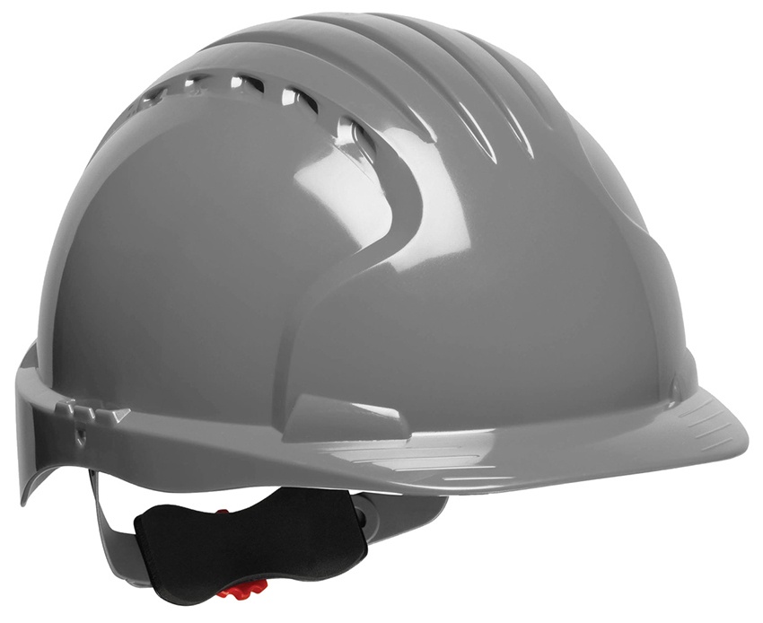 JSP EV6151 Evolution Deluxe Standard Brim Safety Helmet - Non-Vented - Gray from GME Supply