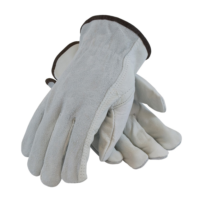 PIP Industry Grade Top Grain Drivers Glove with Shoulder Split Cowhide Leather Back from GME Supply