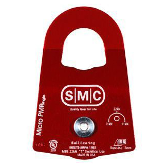 SMC Micro Single Aluminum Prusik Minding Pulley from GME Supply