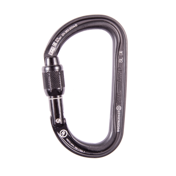 Petzl Am'D Screw-Lock - Black from GME Supply