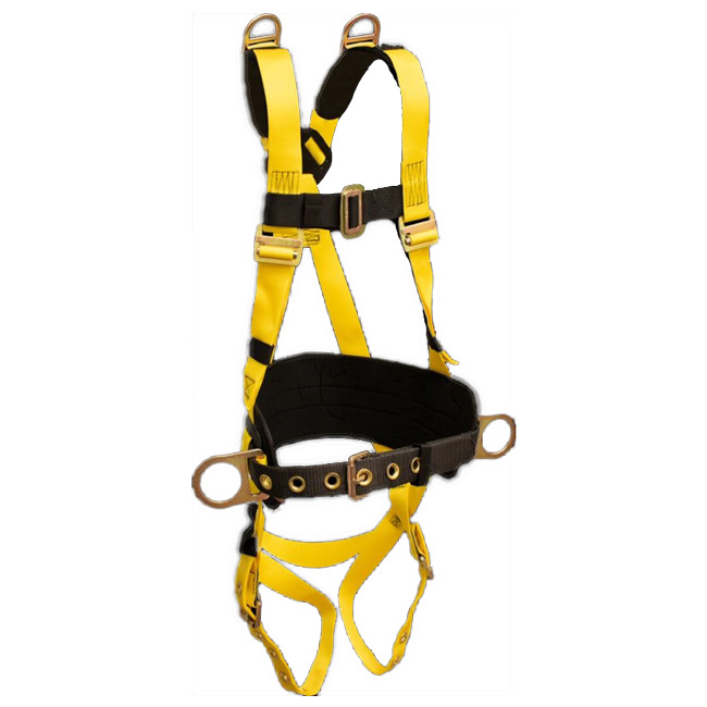 French Creek Full Body 6PT Adjustable Harness with Removable Shoulder Pads, Tool Belt with Tongue Buckle Legs from GME Supply